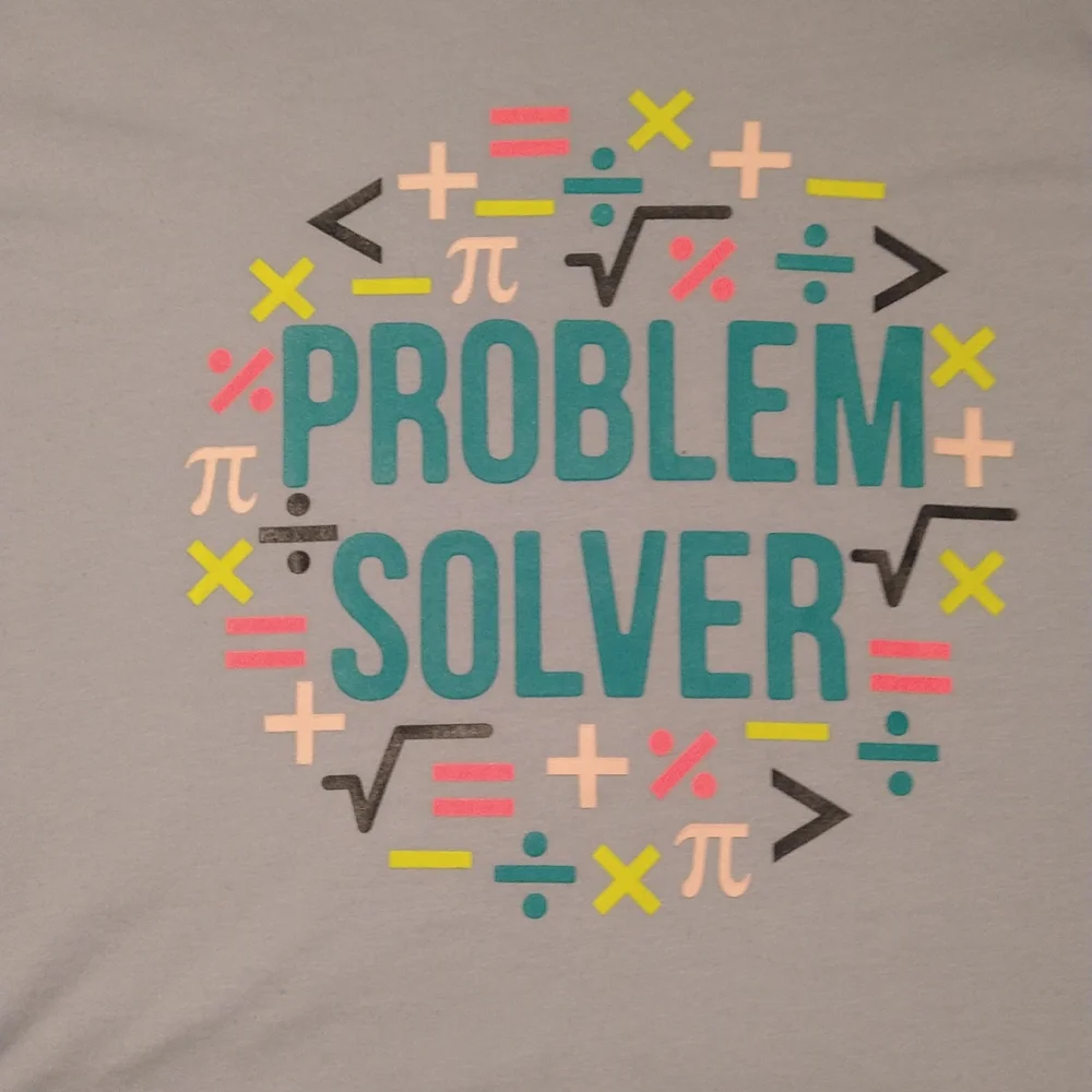 Problem Solver math Tshirt - Picture 2 of 2